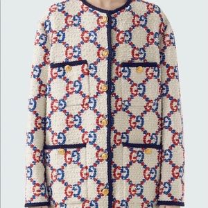 NWT- Gucci Authentic GG Jacquard Tweed Jacket